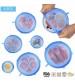 6 Pack Flexible Silicone Cover Lids Bowl Covers for Glass Jar